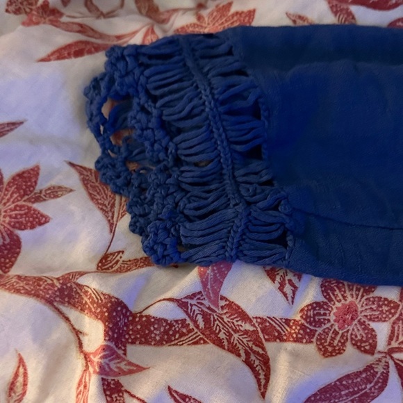 Elegant Blue Crochet Women's swim cover - Picture 3 of 3